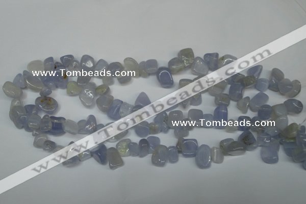 CCH322 15.5 inches 10*15mm blue chalcedony chips beads wholesale