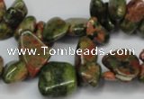 CCH323 15.5 inches 10*15mm unakite chips gemstone beads wholesale