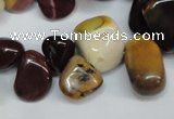 CCH326 15.5 inches 10*15mm mookaite chips gemstone beads wholesale