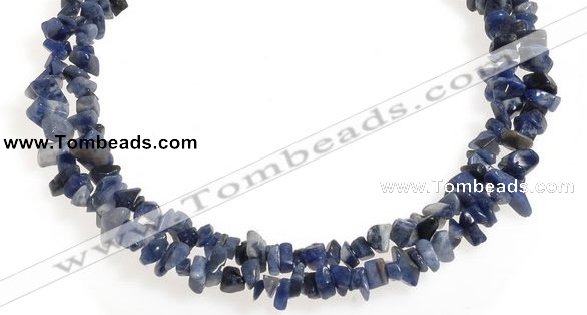 CCH33 35 inches blue sodalite chips gemstone beads wholesale