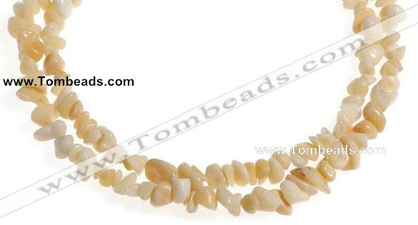 CCH35 35 inches pale yellow topaz chips gemstone beads wholesale