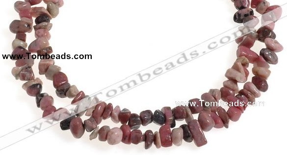 CCH37 34 inches rhodonite chips gemstone beads wholesale