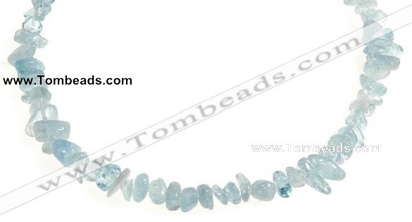 CCH43 16 inches aquamarine chips gemstone beads wholesale