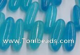 CCH500 15.5 inches 6*18mm - 8*25mm dyed white jade chips beads