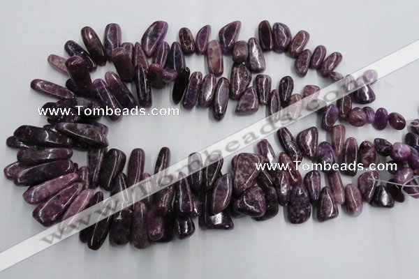 CCH502 15.5 inches 6*15mm - 8*28mm kunzite chips beads