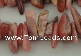 CCH604 15.5 inches 3*12mm - 4*16mm rhodochrosite chips gemstone beads