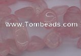 CCH611 15.5 inches 6*8mm - 10*14mm rose quartz chips gemstone beads