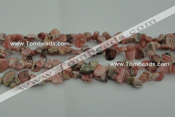 CCH619 15.5 inches 6*8mm - 10*14mm rhodochrosite chips gemstone beads