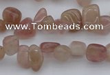 CCH621 15.5 inches 6*8mm - 10*14mm strawberry quartz chips beads