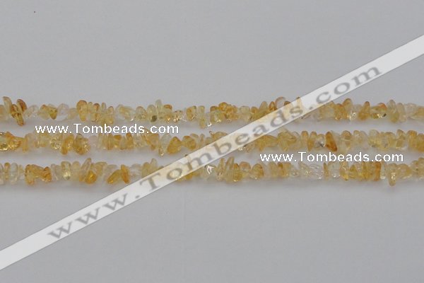 CCH655 15.5 inches 4*6mm - 5*8mm citrine gemstone chips beads