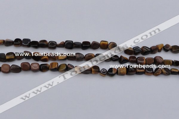 CCH670 15.5 inches 5*8mm - 6*10mm yellow tiger eye chips beads