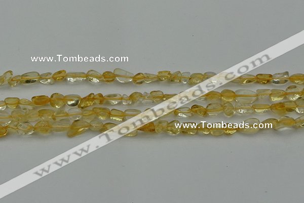 CCH672 15.5 inches 4*6mm - 5*8mm citrine gemstone chips beads