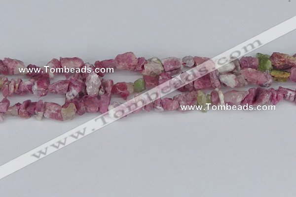 CCH706 15.5 inches 6*8mm - 10*14mm pink tourmaline chips beads