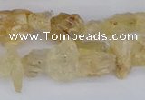 CCH708 15.5 inches 6*8mm - 10*14mm yellow topaz chips beads