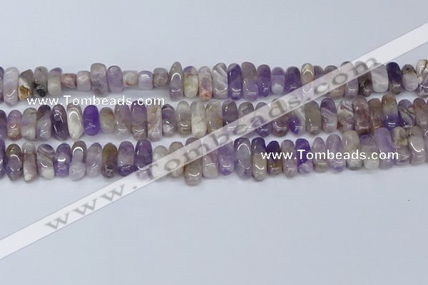 CCH710 15.5 inches 5*10mm - 5*15mm dogtooth amethyst chips beads