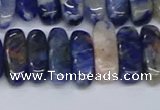 CCH714 15.5 inches 5*10mm - 5*15mm sodalite chips beads