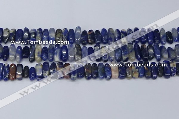 CCH714 15.5 inches 5*10mm - 5*15mm sodalite chips beads