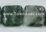 CCJ04 15.5 inches 25*25mm square natural African jade beads wholesale