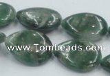 CCJ07 15.5 inches 18*25mm flat teardrop natural African jade beads