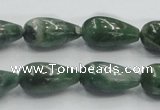 CCJ10 15.5 inches 10*20mm teardrop natural African jade beads wholesale