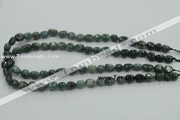 CCJ11 15.5 inches 8*12mm nugget natural African jade beads wholesale