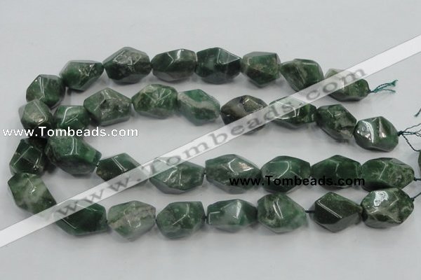 CCJ15 15.5 inches 18*24mm faceted nugget natural African jade beads