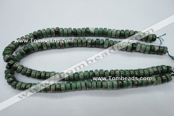 CCJ16 15.5 inches 6*10mm tyre natural African jade beads wholesale