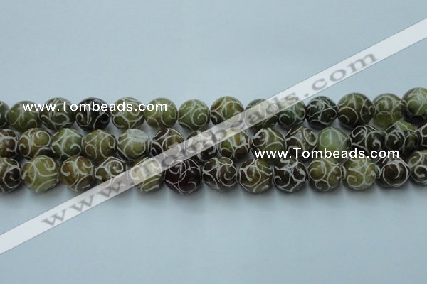 CCJ304 15.5 inches 12mm round China jade beads wholesale