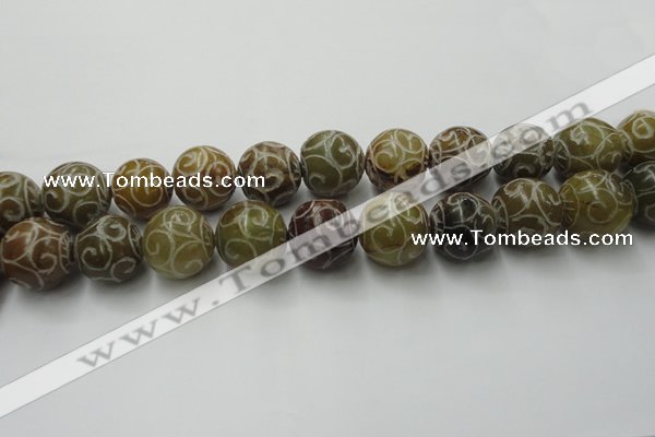 CCJ307 15.5 inches 18mm round China jade beads wholesale