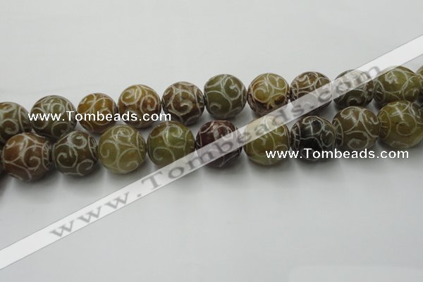 CCJ308 15.5 inches 20mm round China jade beads wholesale