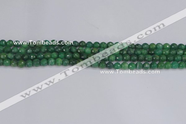 CCJ410 15.5 inches 4mm faceted round west African jade beads