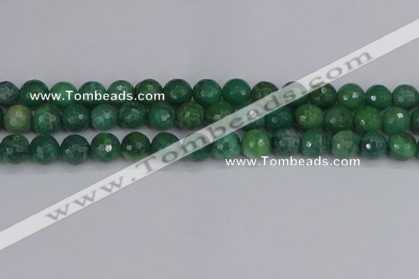 CCJ414 15.5 inches 12mm faceted round west African jade beads