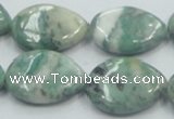 CCJ52 15.5 inches 18*25mm flat teardrop African jade gemstone beads