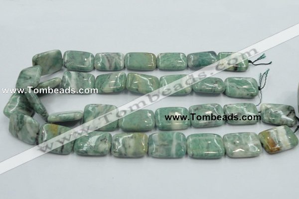 CCJ53 15.5 inches 18*25mm rectangle African jade gemstone beads