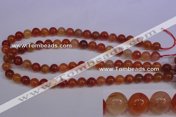 CCL04 15 inches 10mm round carnelian gemstone beads wholesale