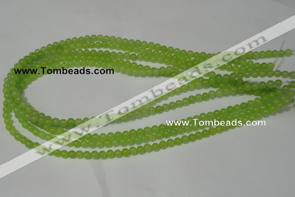 CCN11 15.5 inches 4mm round candy jade beads wholesale