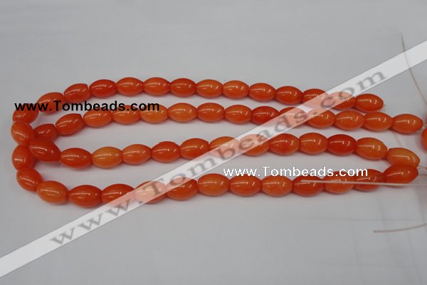 CCN110 15.5 inches 10*14mm rice candy jade beads wholesale