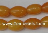 CCN112 15.5 inches 12*16mm rice candy jade beads wholesale