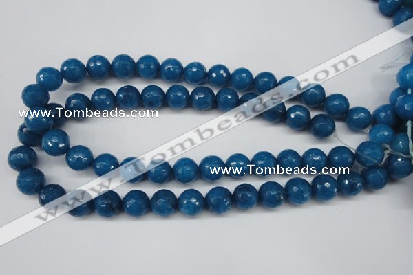CCN1205 15.5 inches 14mm faceted round candy jade beads wholesale