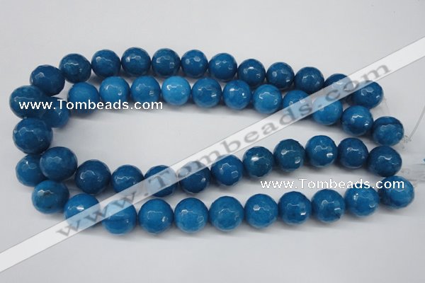 CCN1206 15.5 inches 16mm faceted round candy jade beads wholesale