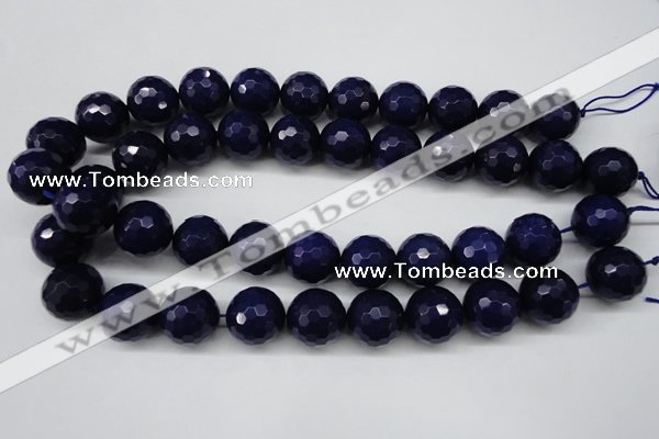 CCN1218 15.5 inches 18mm faceted round candy jade beads wholesale