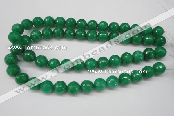 CCN1226 15.5 inches 14mm faceted round candy jade beads wholesale