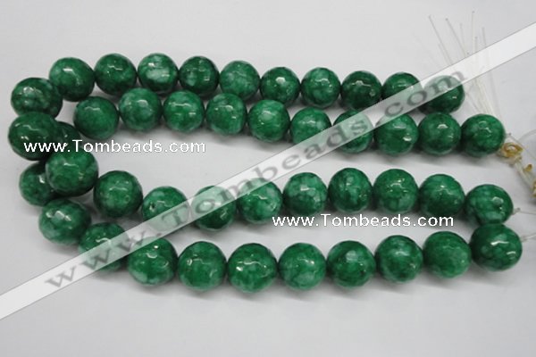 CCN1228 15.5 inches 18mm faceted round candy jade beads wholesale