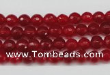 CCN1242 15.5 inches 6mm faceted round candy jade beads wholesale