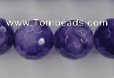 CCN1258 15.5 inches 18mm faceted round candy jade beads wholesale