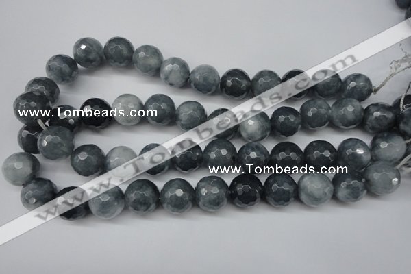 CCN1267 15.5 inches 16mm faceted round candy jade beads wholesale