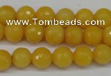 CCN1274 15.5 inches 10mm faceted round candy jade beads wholesale