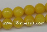 CCN1275 15.5 inches 12mm faceted round candy jade beads wholesale