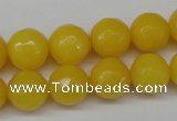 CCN1275 15.5 inches 12mm faceted round candy jade beads wholesale