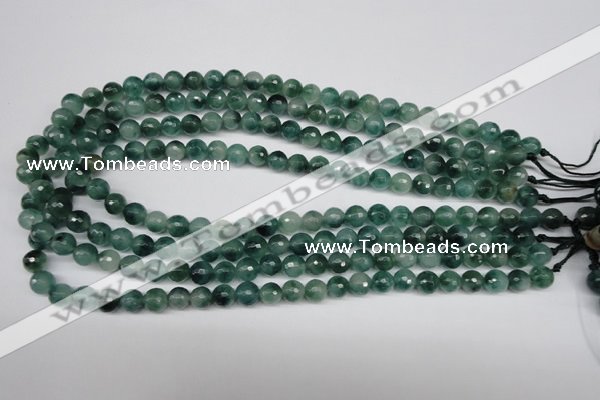 CCN1283 15.5 inches 8mm faceted round rainbow candy jade beads